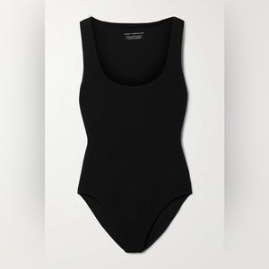 GOOD AMERICAN Feel Good ribbed cotton-blend bodysuit